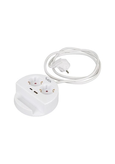 Ve- G1102c 2'li Usb+ Type-c Girişli Anahtarlı 1.5 Metre Grup Priz