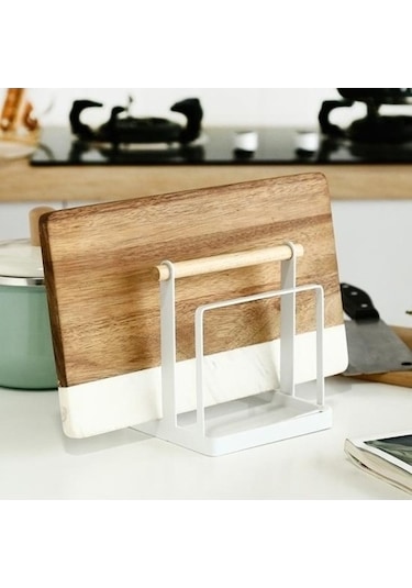 Tongxida Bosphorusboutique Yük Yt Tutucu Tezgah Tencere Taşıyan Tahtası Modern Kesme Kesici Kaymaz Kapağı Beyaz Ağır Cd Beyaz Beyaz