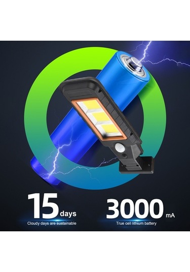 Novahub Tg-ty058 Güneş Enerjili 60 Led Duvar Lambası, Ip65 Su Geçirmez, Uzaktan Kumandalı, 3-5m Hareket Sensörü Diğer