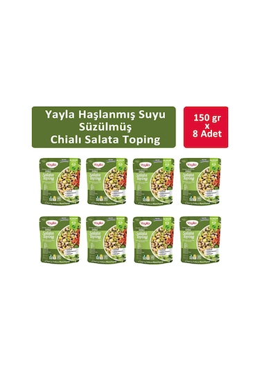 Yayla Haşlanmış Suyu Süzülmüş Chialı Salata 8 x 150 G