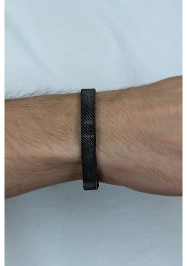 Örgü Hasır Model Kelepçe Unisex Çelik Bileklik Bilezik Scb20