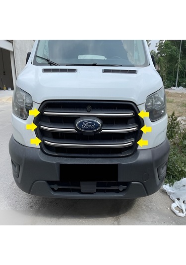 Ford Transit Uyumlu 2019 Ve Üzeri Krom Ön Panjur 4 Parça Paslanmaz Çelik