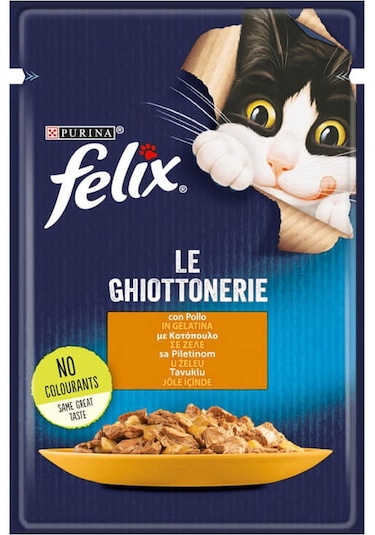 Purina Felix Pouch Tavuklu Yetişkin Kedi Maması 26 x 85 G
