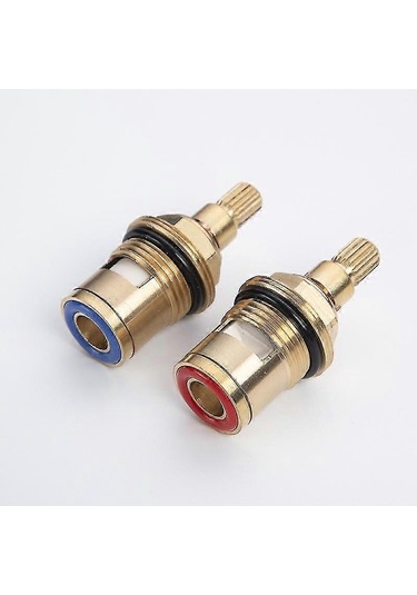 G1/2 Musluk Ek Parçası Pirinç Disk Musluk Sıcak Ve Soğuk Yedek Musluk Seramik Disk Musluklar Banyo Mutfak İçin 2 Adet Diğer