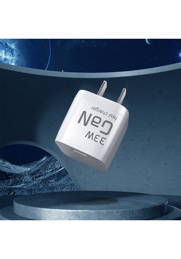 Wk Wp-u133 Gan 33w Küp Şeker Galyum Nitrür Şarj Cihazı Usb-c / Tip-c Veri Kablosu, Cn Fişi İle Diğer