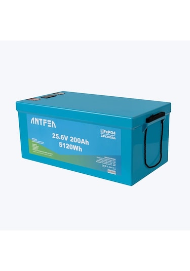 Antfea 25.6v 200ah Abs Lityum Akü Akıllı Ekran Lifepo4