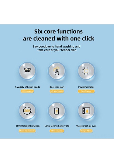 Reedark Kablosuz Elektrikli Döner Fırça - Mutfak, Banyo, Zemin Ve Daha Fazlası İçin 5 Başlıklı Temizlik Seti