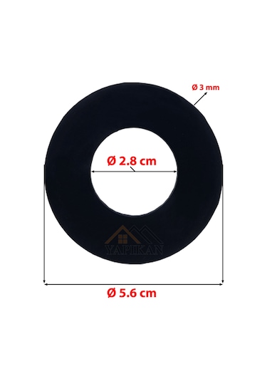 Creavit Gömme Rezervuar İç Takım Boşaltma Grubu Contası 2.8x5.6cm Creavit 2.8 X 5.6 CM