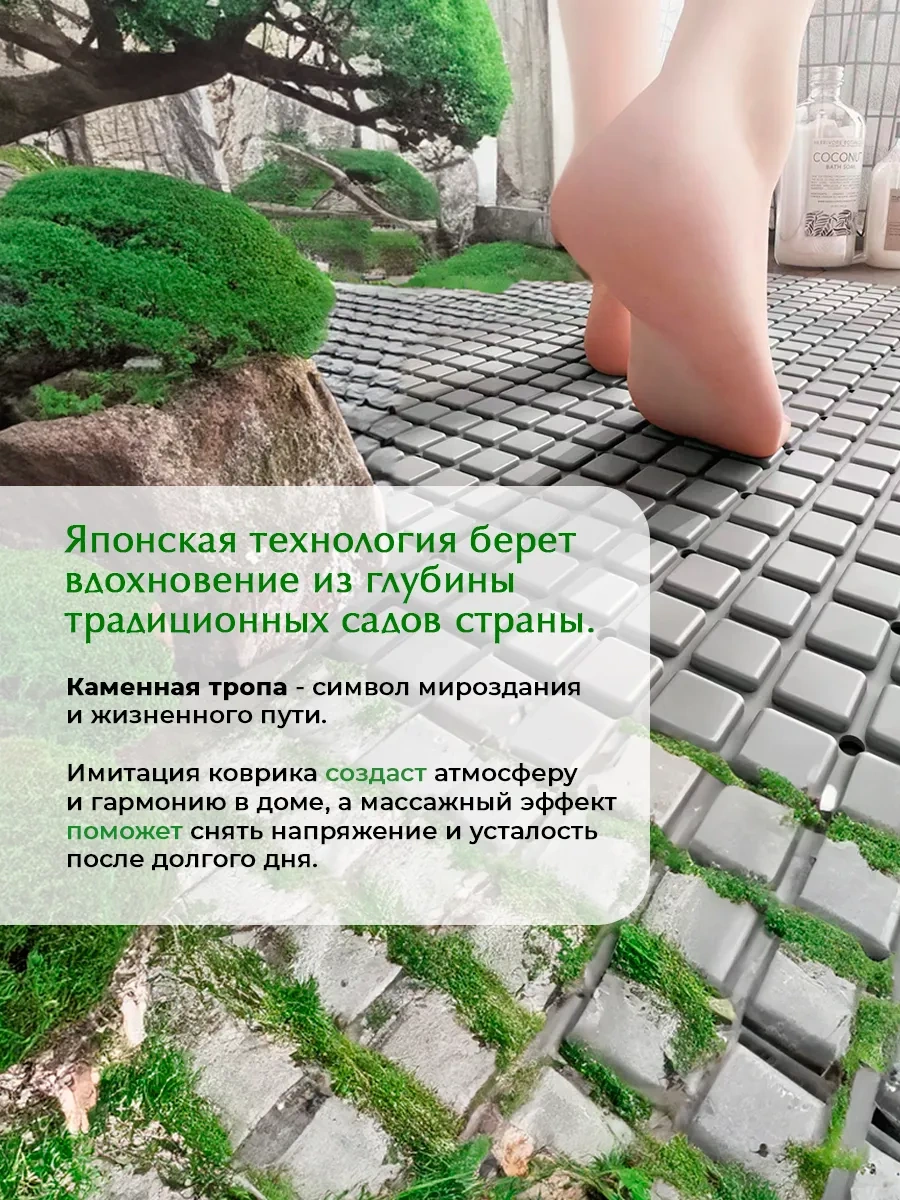 Conflate Banyo Ve Duş İçin Vantuzlu Kaydırmaz Paspas 279911832 Gri