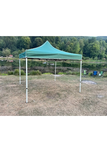 3x3 M 40 Mm Altıgen Gazebo Tente Yeşil