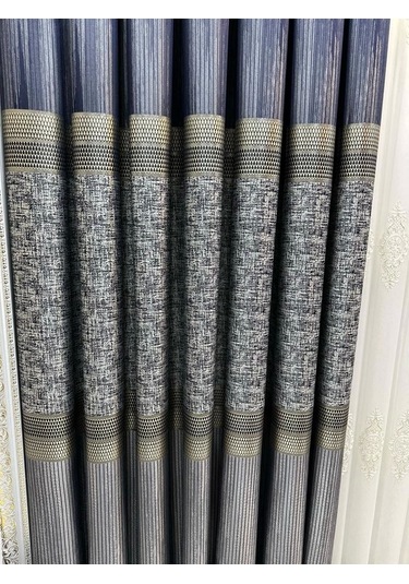 Nivemeshome Kehribar Ft614162 Gümüş 1/3 Sık Pileli Fon Perde Apm Gümüş