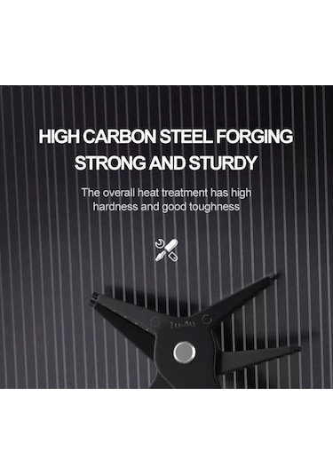 Springsun İç Ve Dış Çember Tırnaklı Çift Fonksiyonlu, Ergonomik Kuru Tutuşlu, 10-40mm Aralığında Kullanılan, Dayanıklı Karbon Çelikli Tamir Aracı