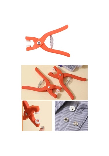 Büro Ev Atölye Takım Çantası İçin 9,5mm Saklama Kutulu Halka Kuş Gözü Pensesi Seti