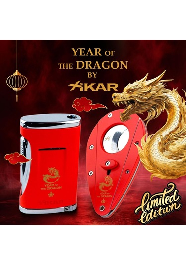 Xikar Year Of The Dragon Limited Puro Çakmağı Ve Kesici Seti