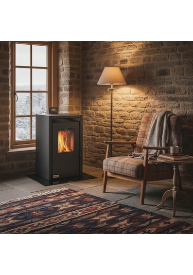 Rehome Teba Dp-06 Üflemeli Pelet Sobası 8-10 Kw