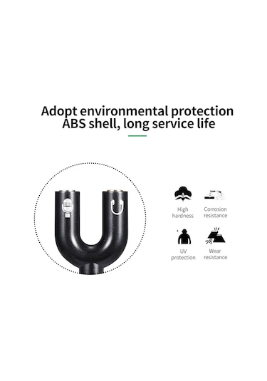 Mufunye Siyah 3.5mm U Tipi Ses Adaptörü - Kulaklık Bölücü, 1 Giriş 2 Çıkış, 24k Altın Kaplı Bağlantı