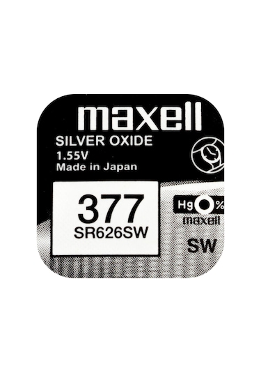 Maxell 377 SR626SW 1.55V Saat Pili 5'li
