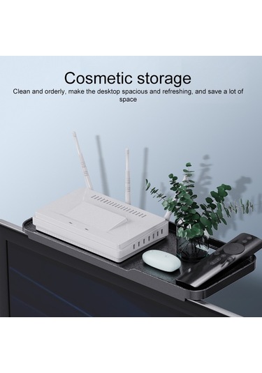 Sones Bilgisayar Monitörü Yönlendirici Depolama Braketi Televizyon Set Üstü Kutusu Rafı Beyaz