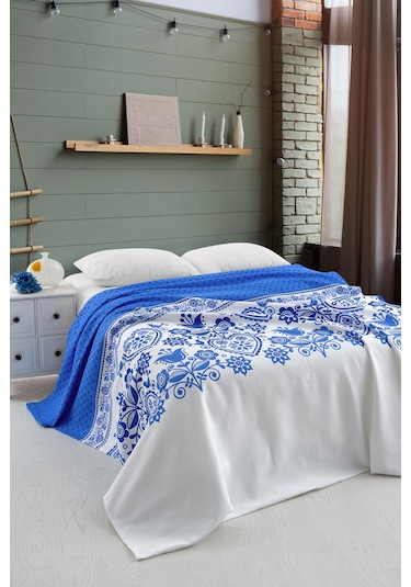 Menderes Home Cotton Collection Tek Kişilik Pike Tulip Çok Renkli