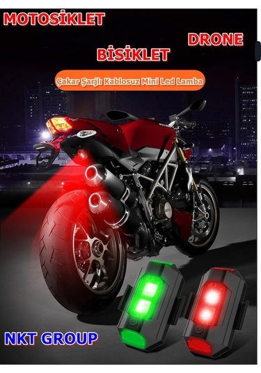 Nkt Group Bisiklet Drone Motosiklet Otomotiv Mini Çakar Led Lamba
