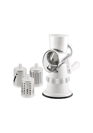 Jian Fan El Kranklırende Mutfakçok Fonksiyonlu Sebze Kesici Patates Dilimi-beyaz Beyaz