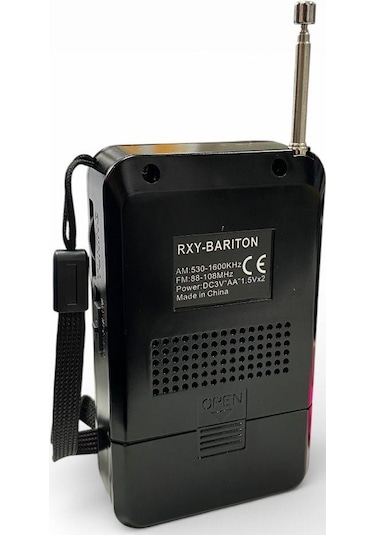 Roxy Rxy-bariton Cep Tipi Mini Pilli Analog Radyo - Siyah