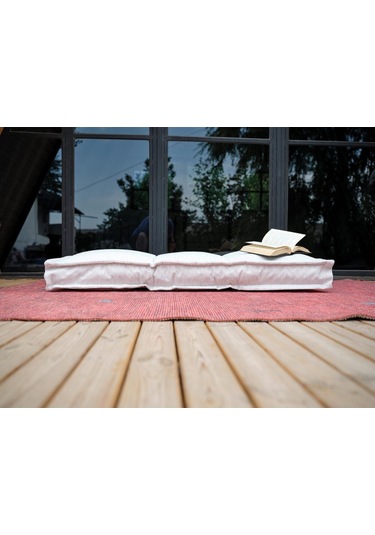 Prestigegolf Bisküvi Palet Minder Balkon Teras Beyaz