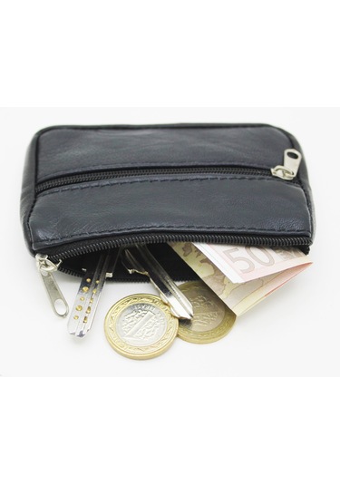 Penta Polo Haki̇ki̇ Deri̇ Bozuk Para Cüzdanı