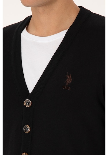 U.s. Polo Assn. Erkek Siyah Hırka Triko 50313702-vr046 Siyah