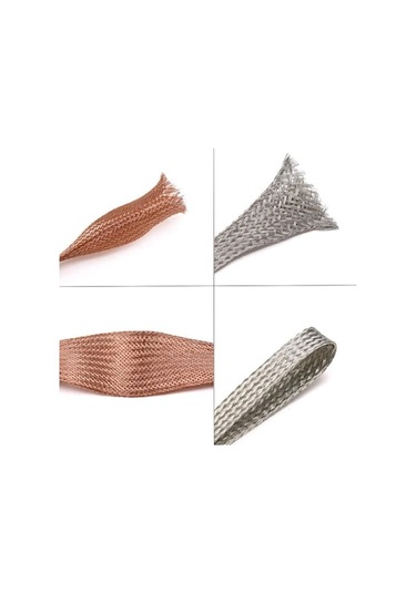 Pazly 10m Red Kupreli 4-25mm Genişletilebilir Metal Kılıf Bakır Örgülü Ekranlama Tel Kablo Korumalı