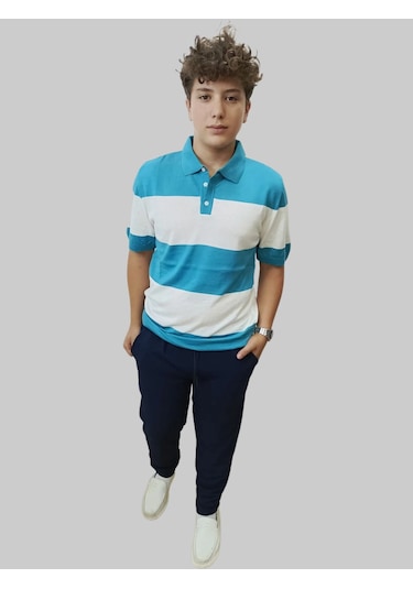 Erkek Beli Lastikli Bağcıklı Çakıl Taşlı Patlı Lacivert Jogger Pantolon Lacivert