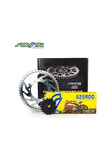 Zincir Dişli Seti Suzukı Gsx-s 750 Cc 2017-2020 / Suzukı / Gsx-s 750 / 750cc / Zincir: Sunstar 525rdg Çelik -114 / Ön-arka Dişli: Jt 17t-43t / 2017-2018-2019-2020-2021