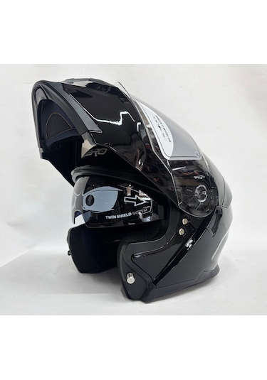 Nero Tk912 İç Güneş Vizörlü Çene Açılır Kask Siyah