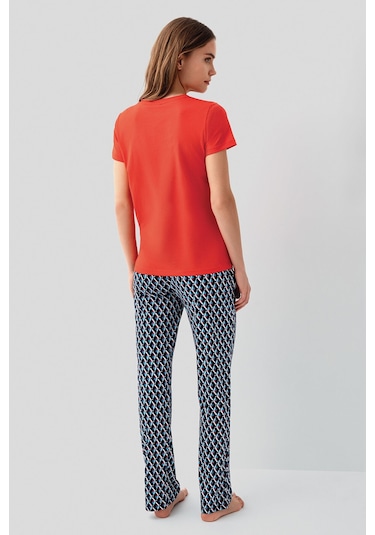 Pierre Cardin Kadın Kırmızı Pijama Takım Pc9157-s-v1 Kırmızı