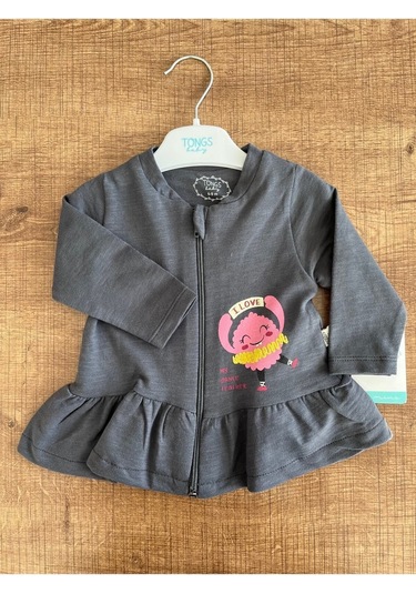 Tongs Monster Party Hırka Antrasit