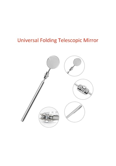 Sones Araba Tamir Algılama Aynası Üniversal Katlanır Kaynak Şasi Muayene Ayna Model: Pembe Saplı 50mm