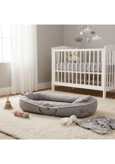 Baby Nest Katlanır Bebek Yuvası Gri