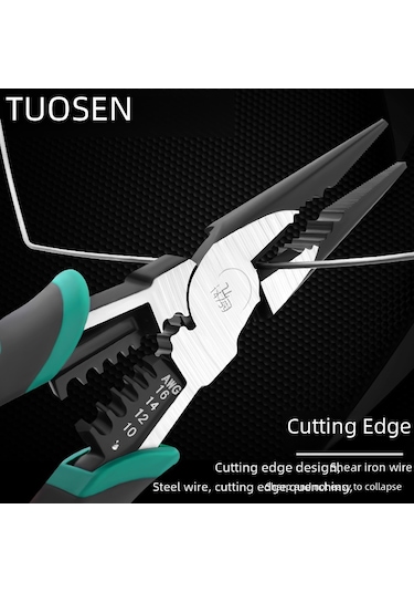 Yaleker Endüstriyel Çok İşlevli Pense Seti: 8-9 İnç Paslanmaz Çelik Uçlar, Farklı Uç Seçenekleriyle Dayanıklı Zımba Penseler