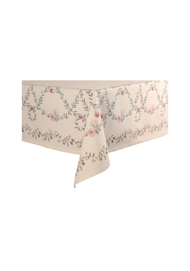 Porland Biella Pamuk Masa Örtüsü 140x250 Cm Krem