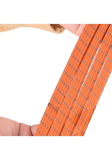 Ranyeek Motorsiklet Kaskı İçin Turuncu Esnek Yansıtan Bağlantı Kordonu, 60 Cm Uzunlukta, 1.5x Genişleme Kabiliyeti, Abs+lastik+nilon Malzeme, 4 Adet