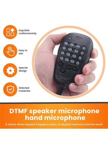 Yaesu Mh-48 Mh-48a6j Dtmf Hoparlör Mikrofonu İçin Hoparlör