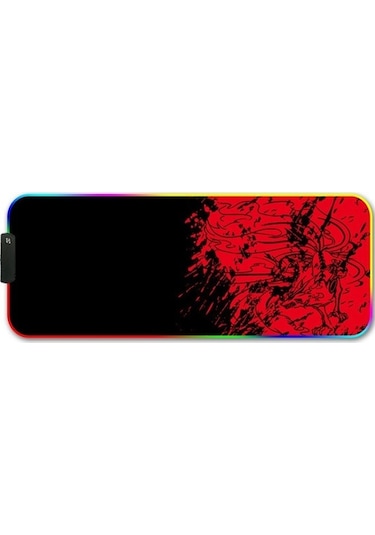 Novahub 250x350x3mm F-01 Kauçuk Rgb Işıklı Mouse Pad Kırmızı Yıldız Kızıl Tilki