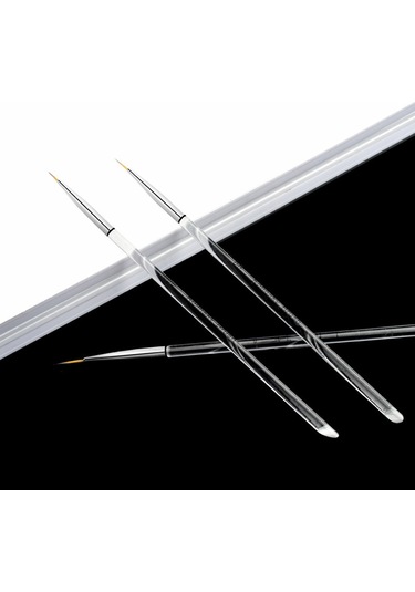 Reedark 3 Adet Tırnak Çizim Kalemi Seti - Şeffaf Kristal Gövde - Detaylı Çizim Ve Çizgi Çizme Uygulamaları