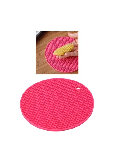 Eminhome Silikon Nihale Petek Desenli Kalburabastı Kalıbı Pembe