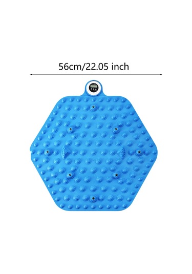 Suntek Ayak Masaj Mat Yoga Banyo Altıgen-mavi-zamanlayıcı Altıgen Mavi Zamanlayıcı Mavi