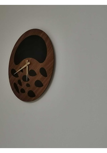 Nova Model Duvar Saati 50 X 50 Cm - Duvar Dekorasyon Ürünleri Ceviz Siyah