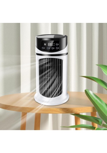 Mufunye Taşınabilir 6 Hızlı Kişisel Klima & Nemlendirici - Usb Güçlü Sessiz Soğutucu Fan