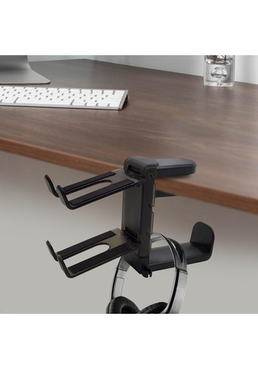 Suntek Evrensel Masa Altında Kulaklık Standı Siyah