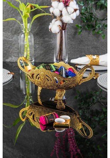 Desenli Ayaklı Gondol Altın