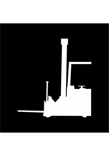 Forklift Boyama Şablonu Forklift Şablonu Forklift Boya Sembolü İmalatı 100x100 Cm Fb-2-100100